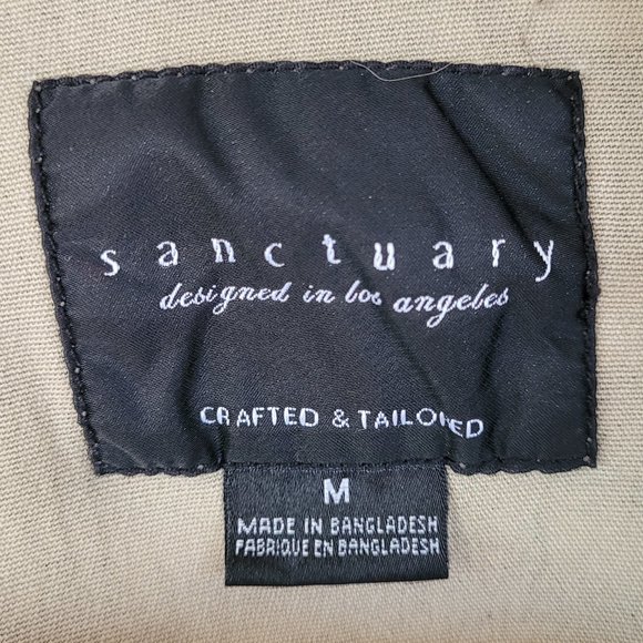 SANCTUARY Green & Tan Camo Utility Jacket Coat Size M - Picture 3 of 5